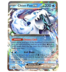Pokémon Paldea Evolucionada - Chien-Pao ex - Ultra Raro Casi Nuevo+/Como Nuevo 061/193 - Imagen 1 de 2