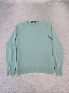 Ralph Lauren Black Label Sweater Womens Medium Green Cashmere Knit * - Picture 1 of 9