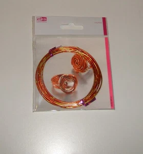 Aludraht 2mm 2m duocolor rot - gold Basteldraht Draht Aluminiumdraht rund - Bild 1 von 1
