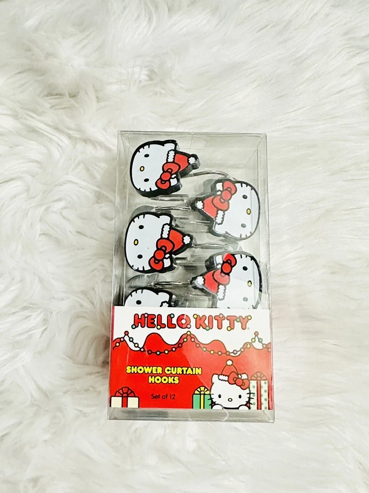Hello Kitty Christmas Shower Curtain Hooks - Set Of 12 - Image 1 of 1