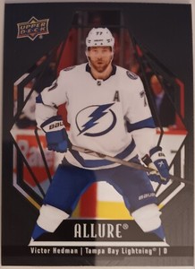 2022-23 Allure Victor Hedman Black Rainbow Card # 22 Tampa Bay Lightning