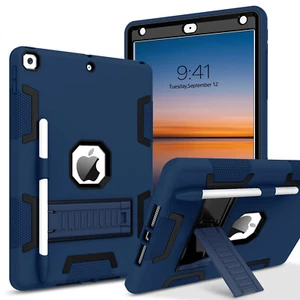 For 10.2 iPad 9th 8th 7th Generation Shockproof Hard Case Stand Cover Silicone - Picture 1 of 75