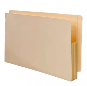 Smead End Tab Legal File Pockets Manila Straight-Cut Tab, 3.5" 76124 (25 Count) - Picture 1 of 8
