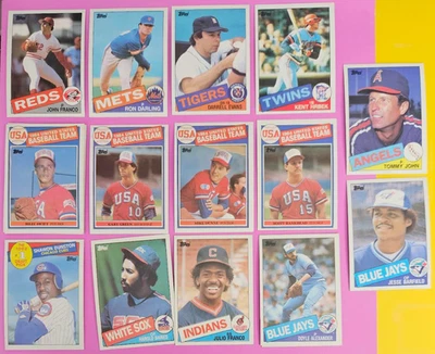 1985 Topps Baseball Franco, Darling, Evans, Swift, Green e mais (Lote de 18) - Imagem 1 de 4