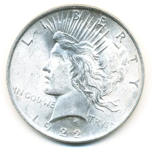 Moneda de Estados Unidos 1922 P dólar de la paz GEM BU campos claros ............C-10014 - Imagen 1 de 2