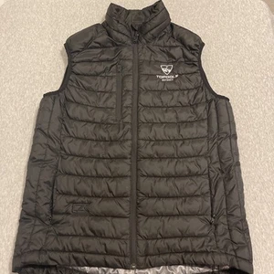 Clique Trademark Topgolf Detroit Puffer Vest Unisex Large Black Full Zip - Picture 1 of 5