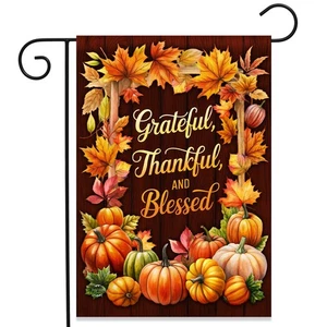 Briarwood Lane Thankful Blessings Double-Sided Garden Flag - Picture 1 of 4