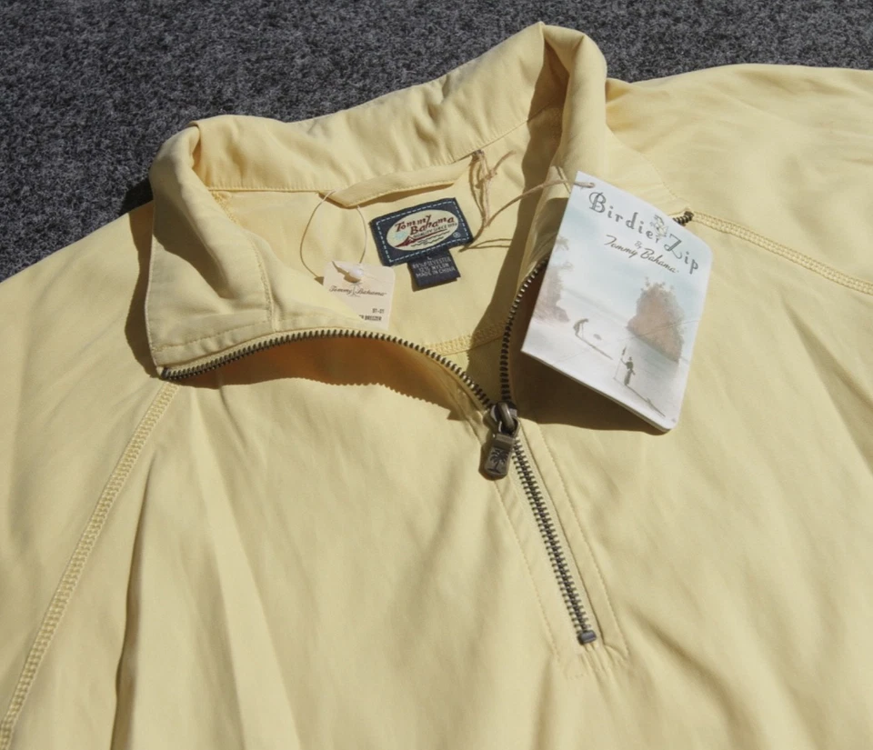 Tommy Bahama Golf Cortavientos Birdie Cremallera Hombres Grande Manga 3/4 Prendas para la lluvia Breezer Foto 1 de 4