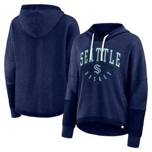 Damen Fanatics Heather Deep Sea Blue Seattle Kraken Lux Lounge Helm Arch - Bild 1 von 7