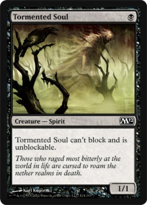 Tormented Soul - Light Play MTG Magic 2012 Core Set - Image 1 of 1