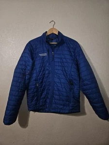 AMERICAN EXPRESS FORMULA 1 F1 Logos Blue Performance Puffer Jacket Size Medium - Picture 1 of 7