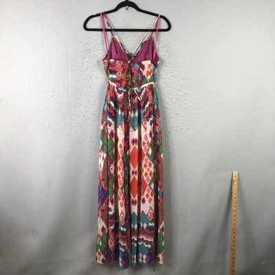 Maeve Anthropologie платье женщин 0 многоцветный макси спагетти ремень геометрический - Изображение 1 из 4