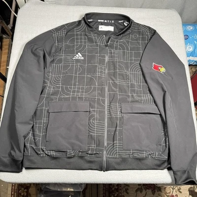 Куртка мужская Louisville Cardinals 2XL черная NCAA баскетбол Adidas Primegreen - Изображение 1 из 4