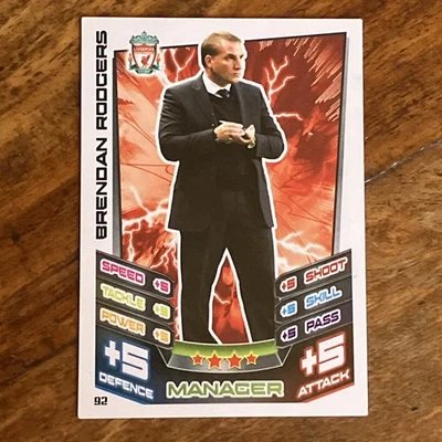 Match Attax 2012/13 Brendan Rodgers Base Card (read Description) - Image 1 of 2