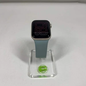 Unlocked Apple Watch SE 2nd Gen 40MM Starlight Aluminum Blue Sport Band - Foto 1 di 5
