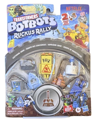 Transformers BotBots Ruckus Rally 8-Figure Pack – Custodial Crew – MOC 2021 - Image 1 of 2