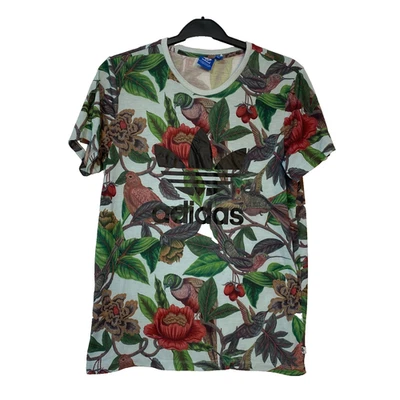 Camiseta Adidas Originales X FarmRio Birds Floral Talla S Foto 1 de 4