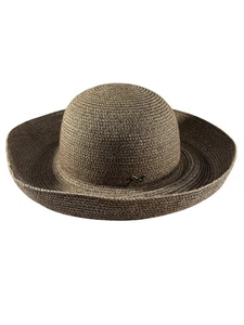 Betmar Hat Roll Up Brim Sun Hat Natural Summer Garden Outdoor Size 28 or 8 7/8 - Picture 1 of 7