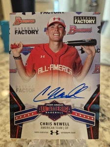 Chris Newell Bowman Under Armour All American UAA-14 2018 Auto Dodgers  - Imagen 1 de 2