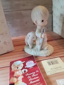 PRECIOUS MOMENTS - HE LEADETH ME- E1377R- LIMITED EDITION EVENT NEW IN BOX - Picture 1 of 11