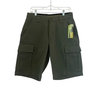 Boy Scouts of America Men's Olive Green Canvas Cargo Shorts Size 30 NEW BSA - Picture 1 of 15