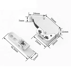 Conveniente paquete de 4 pestillos de empuje para puertas de gabinete en uso doméstico y RV - Imagen 1 de 11