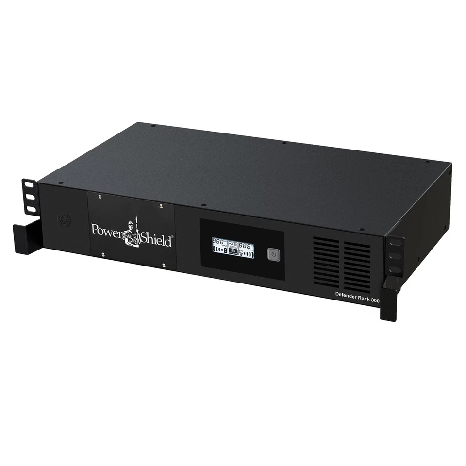 PowerShield Defender RackMount 800VA/480W, 2RU Shallow depth UPS, 6 AUS sockets, - image 1 of 1