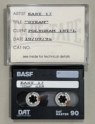 East 17 - Steam DAT Production Master Digital Audio Tape Cassette Ultra Rare - Image 1 of 2