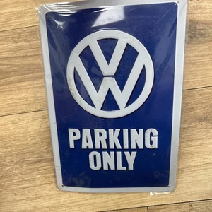 Volkswagen Parking only Metal Sign Medium Vintage Retro Tin Signs. VW Campervan - Picture 1 of 3