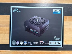 FSP Hydro Ti PRO 1000W 80 Plus Titanium Power Supply - Fully Modular PSU ATX 3.1 - Picture 1 of 10