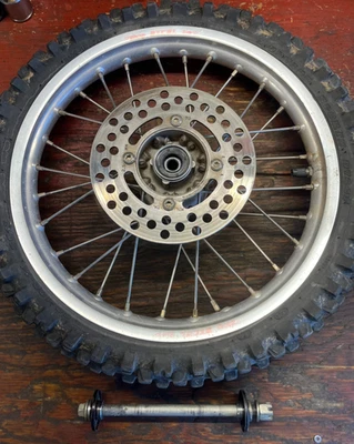 2000-2008 Kawasaki KX65 Front Wheel Rim with Axle 41090-1124 41068-1418 - Image 1 of 4