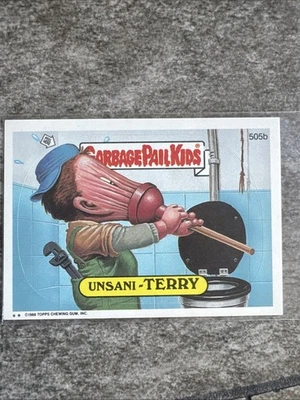 1988 Topps Garbage Pail Kids Series 13 #505b Unsani-Terry - Image 1 of 2