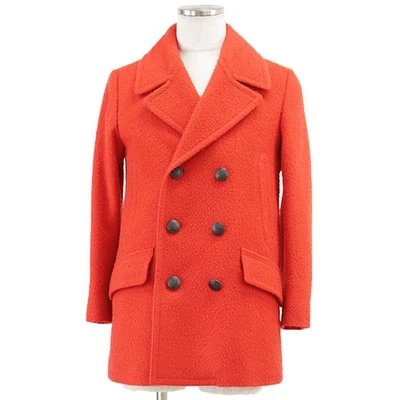 GUCCI Polyurethane-Coating Padded Peacoat Logo Quilted-lining Mens Size 46 Red - Image 1 of 4