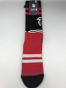 NEW STANCE NFL ATLANTA FALCONS' Red Black Socks Size 9-12 - Picture 1 of 3