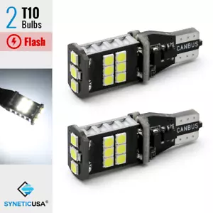 Error Free T10 Flash Strobe Safety Alert White 3RD Brake High Mount Light Bulbs - Bild 1 von 6
