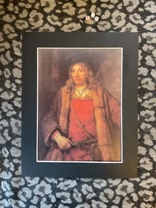 Rembrandt van Rijn , Mounted Art Print , Vintage, High Quality, 1950s - Picture 1 of 3