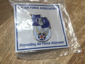 Air Force Flag Hat Lapel Push Tie Tac Pin Button Air Force Association #2 NIP - Picture 1 of 1