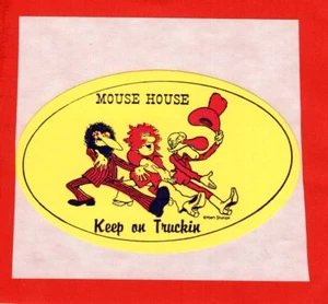 Pegatina Freak Brothers Keep On Truckin' Años 70 STANLEY MOUSE HOUSE Cabeza DETROIT - Imagen 1 de 1