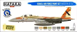 Hataka Hobby Paints ISRAELI AF COLORS MODERN JETS Blue Line Acrylic Paint Set #3 - Picture 1 of 2