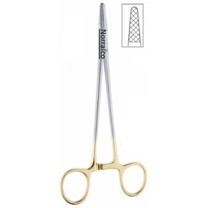 12 Mayo-Hegar Needle Holders, 7", Straight, Sratd Tungsten Carbide Jaws, Premium - Picture 1 of 1