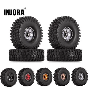 INJORA 4PCS 1.9" 120*42mm Wheel Rims Tires Set for 1/10 RC Crawler - Picture 1 of 36