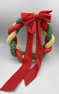 Vintage Fabric Granny Core Multicolored Wreath 13x11 in. - Picture 1 of 4