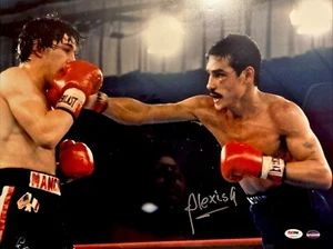Alexisa Arguello Vs Boom Mancini Signed Autographed 16x20 RARE Boxing Photo PSA - Picture 1 of 5