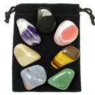 7 Stone CHAKRA HEALING Tumbled Crystal Set (C1) with 8 page Instruction Booklet