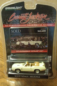 GREENLIGHT Barrett Jackson 1972 Oldsmobile Cutlass 442 Convertible Series 2 - Picture 1 of 2