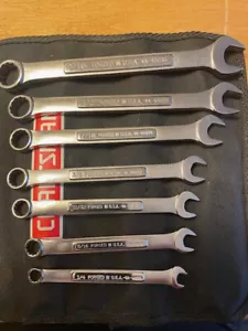 Craftsman Tools NEW 7 Piece 12 Point SAE Combo Wrench Set 1/4” to 5/8” USA MADE - Picture 1 of 5