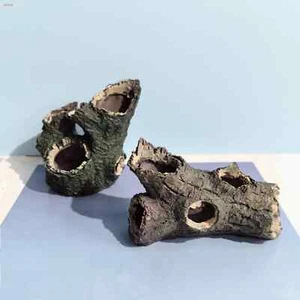 Aquarium Ornament Hollow Hole Log Fish Tank Tree Tunnel Cave Aquariums Decor   - Picture 1 of 9