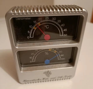 Oenometer Hanseatische Weinkontor silberfarben nie benutzt 9 cm Kunststoff - Bild 1 von 4