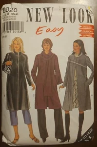 Simplicity New Look Easy Coat  6 8 10 12 14 16 18 20 22 24  UNCUT Sewing Pattern - Picture 1 of 9
