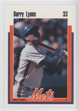 1989 Kahn's New York Mets Barry Lyons #33